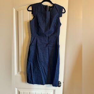 Linen blend J Crew resume dress